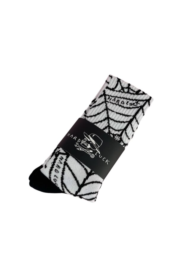 Hard Luck Spider Web Socks