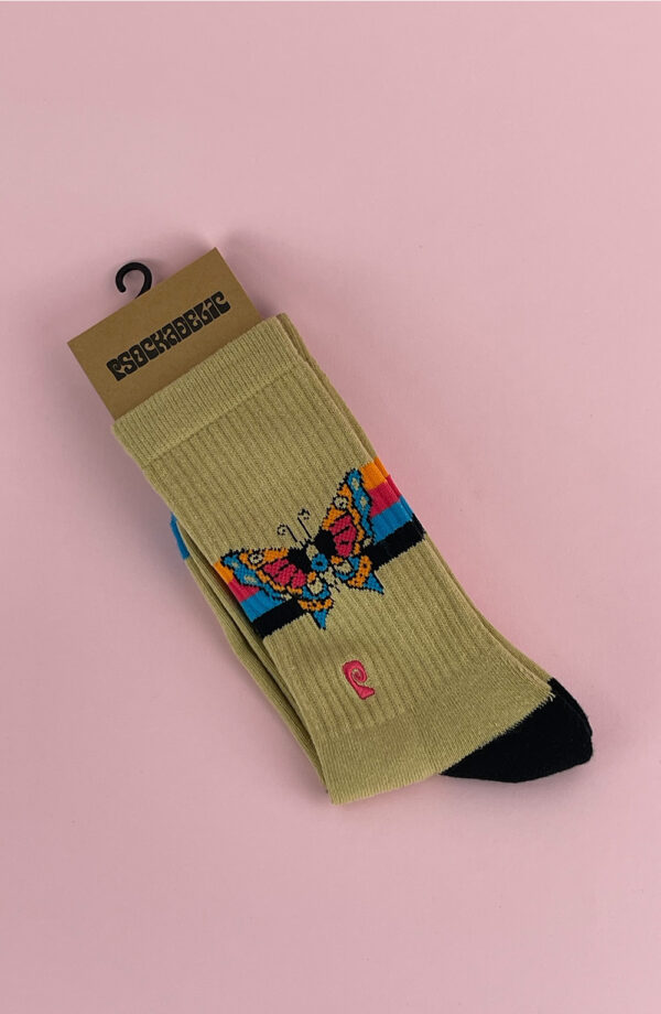 Psockadelic Butterfly Socks